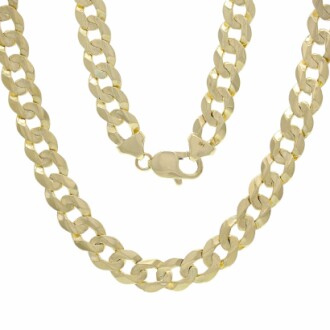 9mm Solid 14k Gold Cuban Link Chain