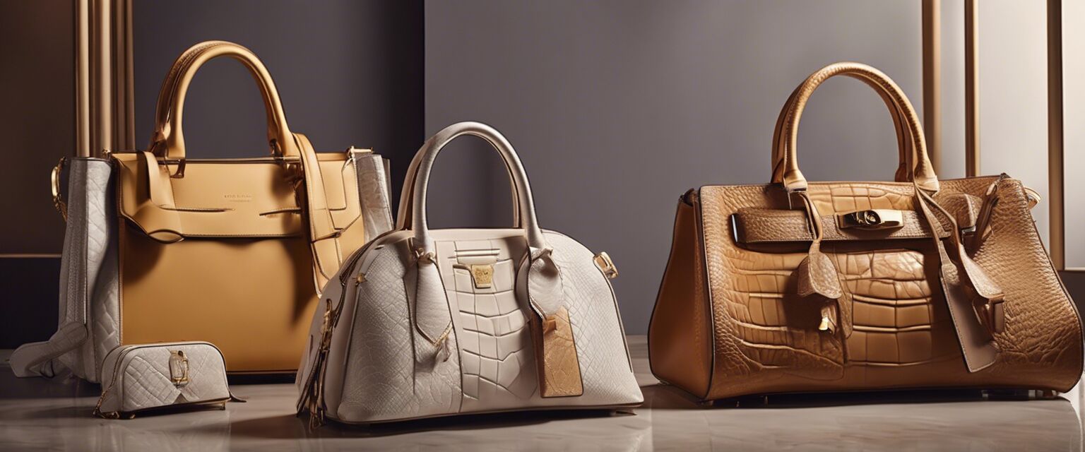 Display of Luxury Handbags